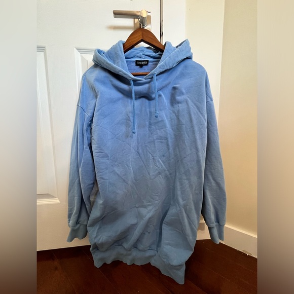 Top Shop Relaxed Oversized Hoodie, Royal Blue, X-Size Small - Picture 5 of 5